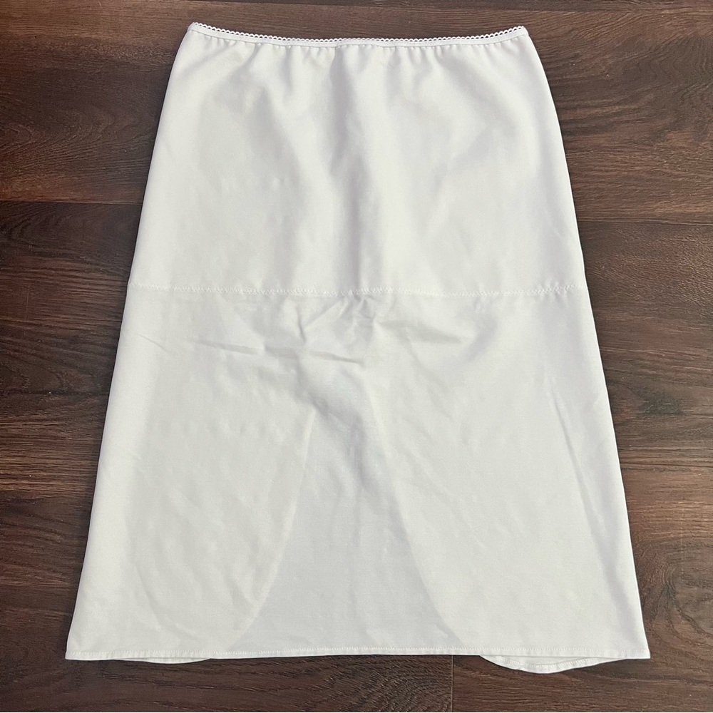David's Bridal Tea Length Control Slip Style 7318 White Size Medium - Picture 1 of 3